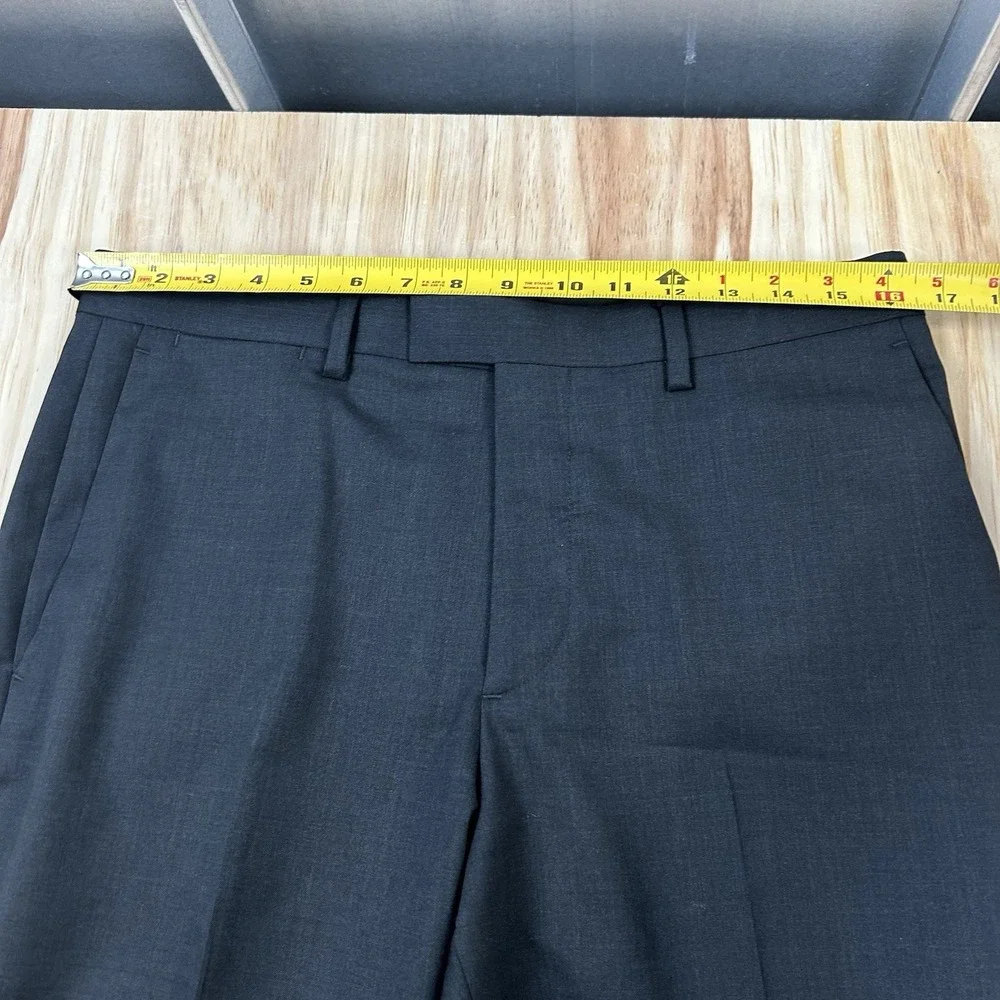 Banana Republic Marzotto Men's 31x30 Charcoal Gray Standard Fit Super 120s Wool